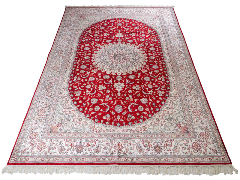 China Seide Teppich 180x263cm - Orientteppich - rot