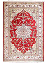 China Seide Teppich 188x272cm - Orientteppich - rot – product image