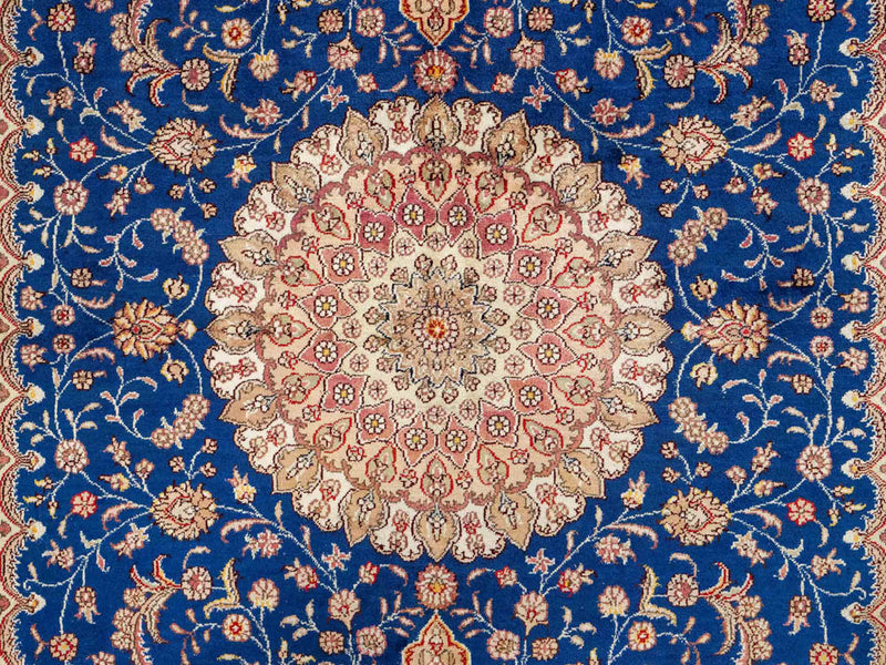 China Seide Teppich 155x247cm - Orientteppich - blau