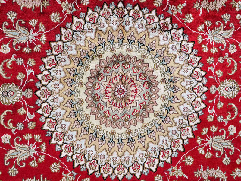 China Seide Teppich 153x240cm - Orientteppich - rot