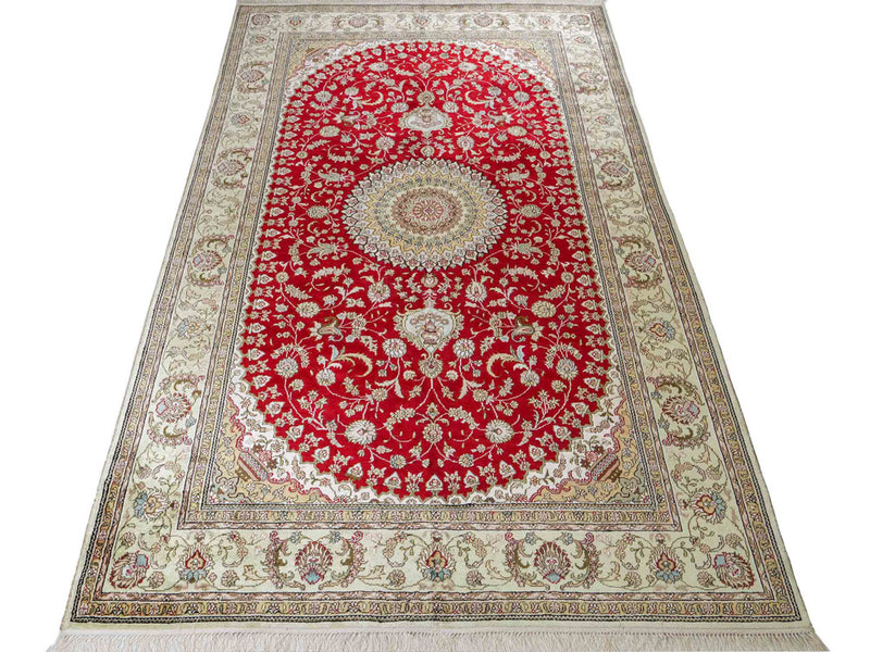 China Seide Teppich 153x240cm - Orientteppich - rot