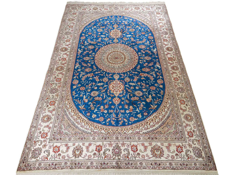 China Seide Teppich 149x240cm - Orientteppich - blau