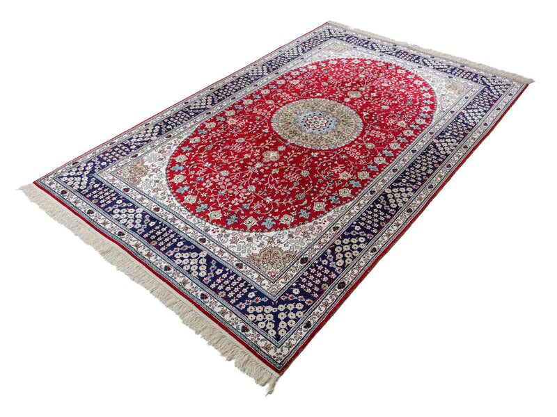 China Seide Teppich 152x246cm - Orientteppich - rot