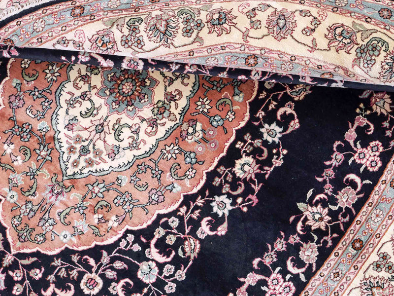 China Seide Teppich 153x238cm - Orientteppich - anthrazit