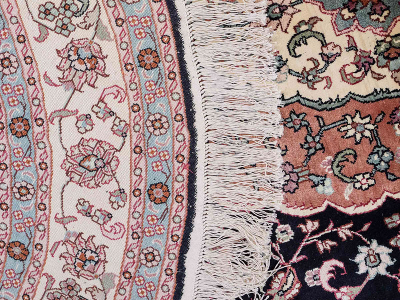 China Seide Teppich 153x238cm - Orientteppich - anthrazit
