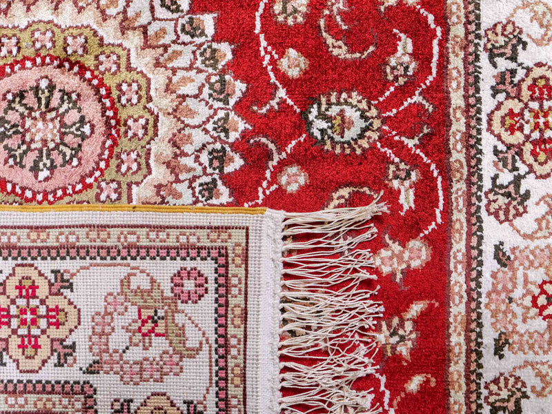 China Seide Teppich 77x117cm - Orientteppich - rot