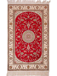 China Seide Teppich 76x122cm - Orientteppich - rot – product image