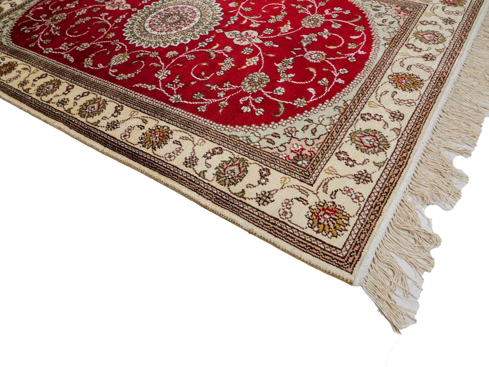 China Seide Teppich 76x122cm - Orientteppich - rot