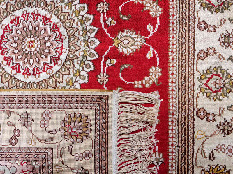 China Seide Teppich 76x122cm - Orientteppich - rot