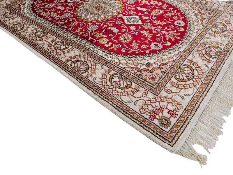 China Seide Teppich 78x120cm - Orientteppich - rot