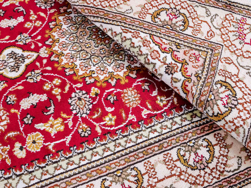China Seide Teppich 78x120cm - Orientteppich - rot