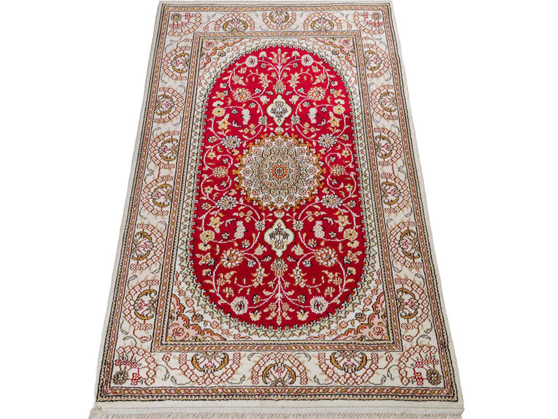 China Seide Teppich 78x120cm - Orientteppich - rot