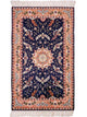 China Seide Teppich 77x123cm - Orientteppich - dunkelblau