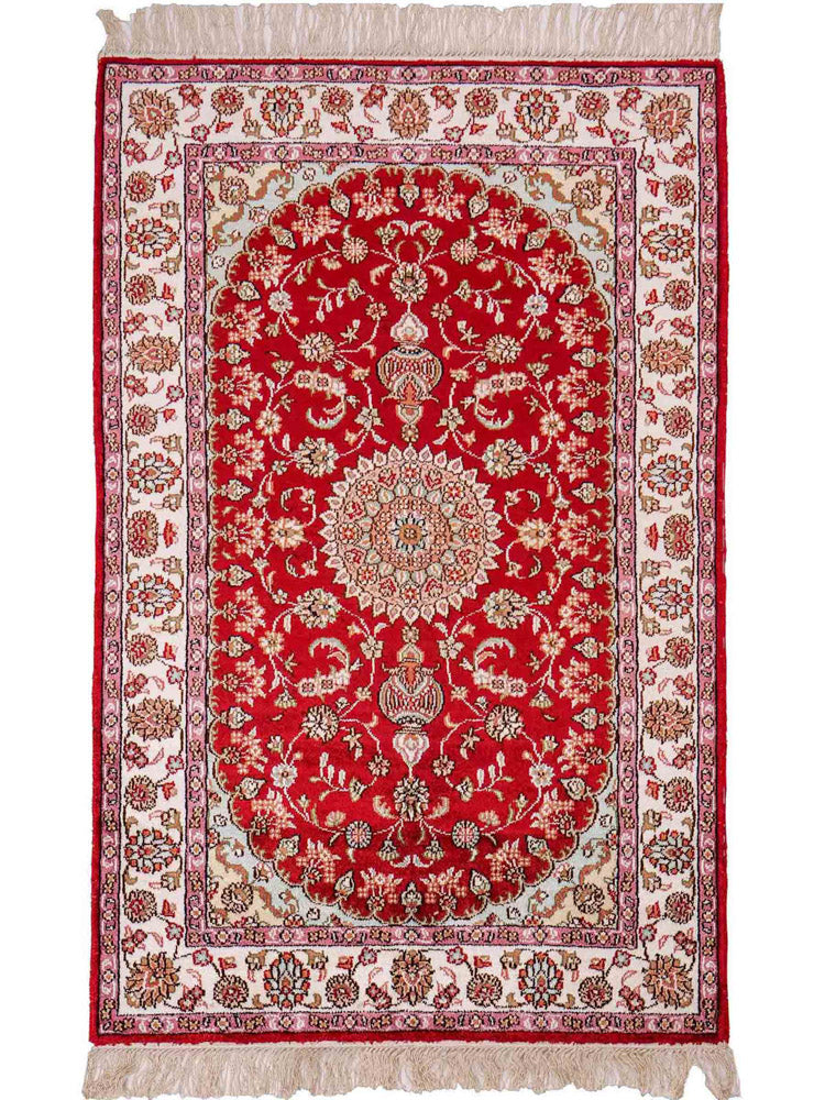 China Seide Teppich 76x119cm - Orientteppich - rot