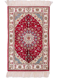 China Seide Teppich 56x87cm - Orientteppich - rot – product image