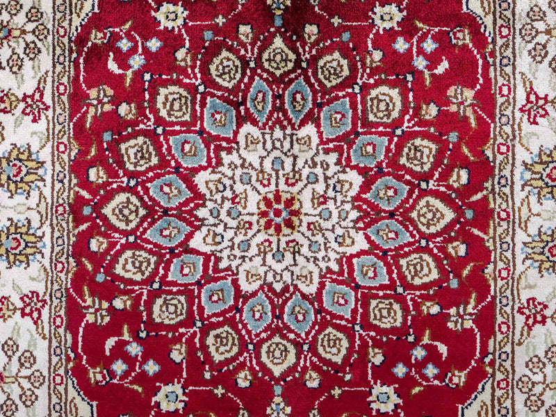 China Seide Teppich 56x87cm - Orientteppich - rot