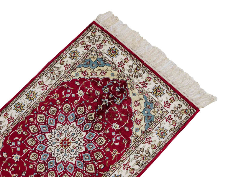 China Seide Teppich 56x87cm - Orientteppich - rot