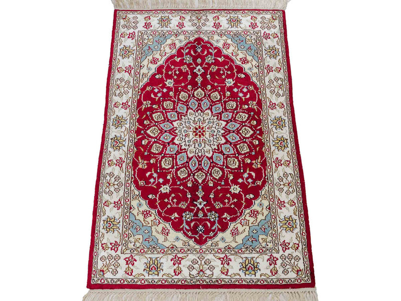 China Seide Teppich 56x87cm - Orientteppich - rot