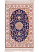 China Seide Teppich 60x92cm - Orientteppich - dunkelblau