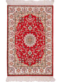 China Seide Teppich 62x91cm - Orientteppich - rot – product image