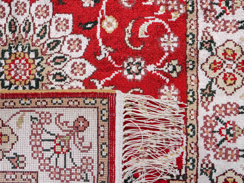 China Seide Teppich 62x91cm - Orientteppich - rot