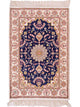 China Seide Teppich 61x91cm - Orientteppich - dunkelblau