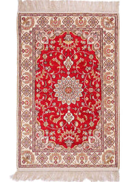 China Seide Teppich 60x92cm - Orientteppich - rot – product image