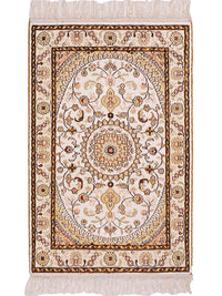 China Seide Teppich 59x88cm - Orientteppich - beige – product image