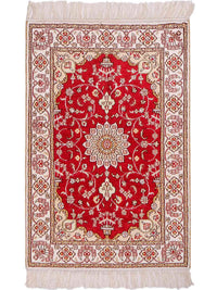 China Seide Teppich 62x90cm - Orientteppich - rot – product image