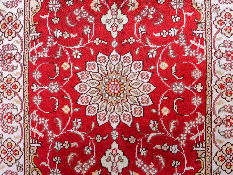 China Seide Teppich 62x90cm - Orientteppich - rot