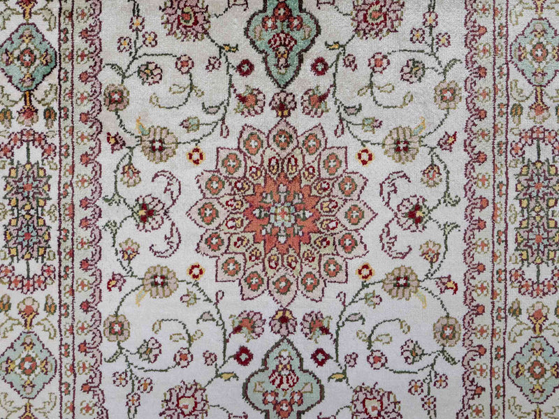 China Seide Teppich 59x89cm - Orientteppich - beige