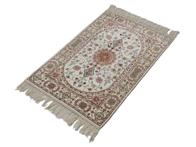 China Seide Teppich 59x89cm - Orientteppich - beige