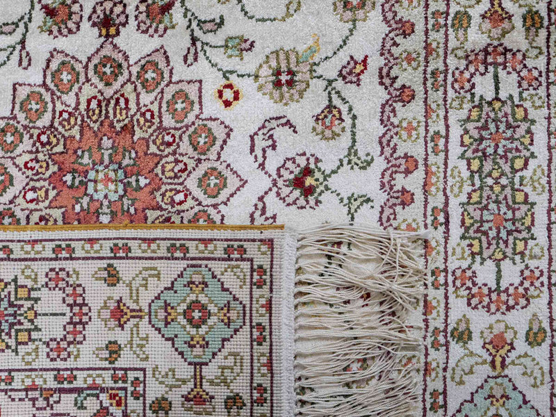 China Seide Teppich 59x89cm - Orientteppich - beige