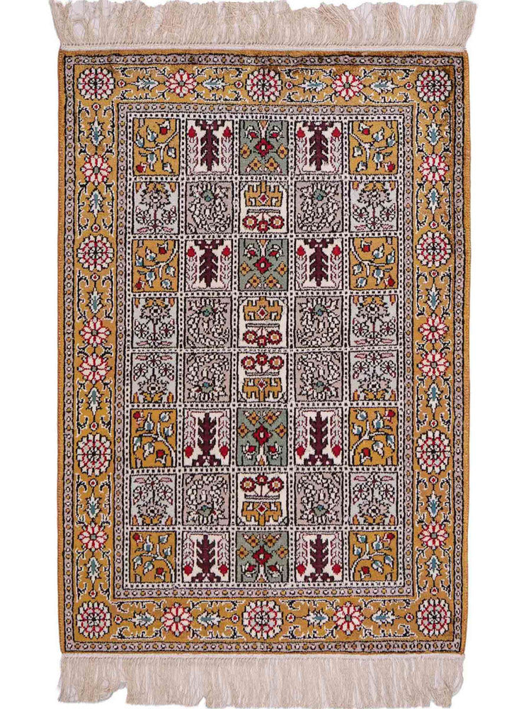 China Seide Teppich 63x93cm - Orientteppich - mehrfarbig