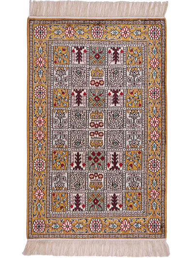 China Seide Teppich 64x92cm - Orientteppich - mehrfarbig