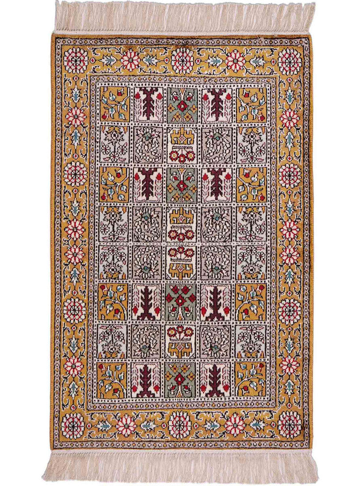China Seide Teppich 64x92cm - Orientteppich - mehrfarbig