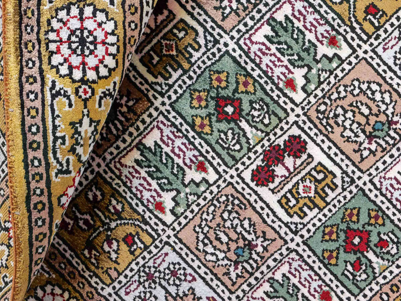 China Seide Teppich 62x92cm - Orientteppich - mehrfarbig