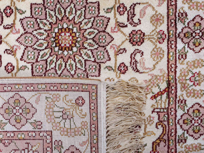 China Seide Teppich 59x88cm - Orientteppich - hellbeige