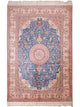 China Seide Teppich 123x192cm - Orientteppich - blau
