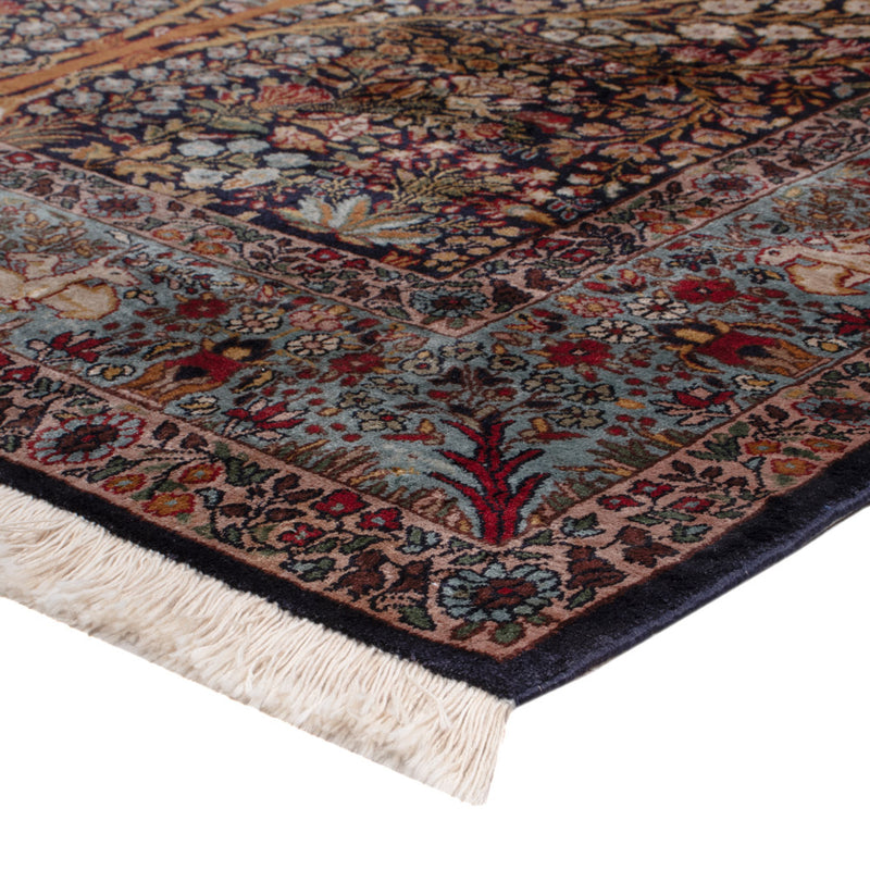 Kaschmir Seide Teppich 122x185cm - Orientteppich - dunkelbraun