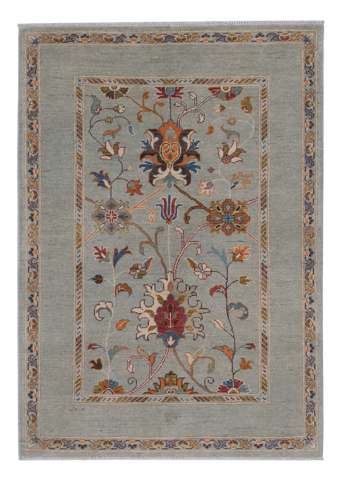 Ziegler Teppich 120x180cm - Orientteppich - hellgrün