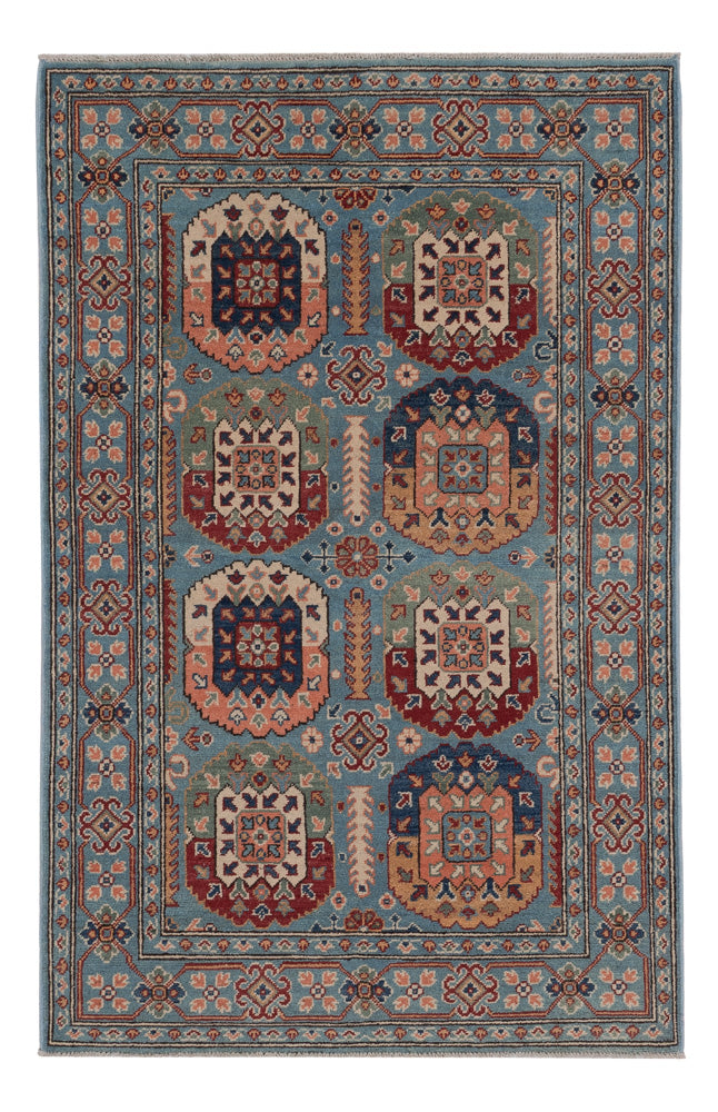 Ziegler Teppich 119x185cm - Orientteppich - hellblau