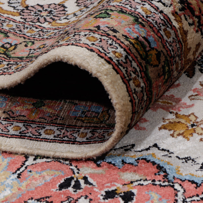 Kaschmir Seide Teppich 116x186cm - Orientteppich - dunkelbeige