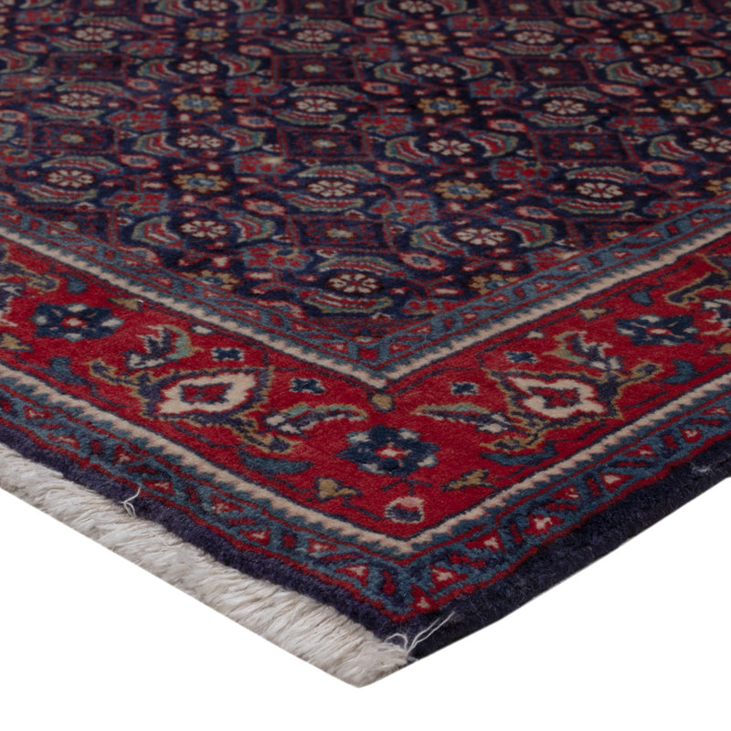 Hamadan Teppich 125x210cm - Perserteppich - dunkelblau
