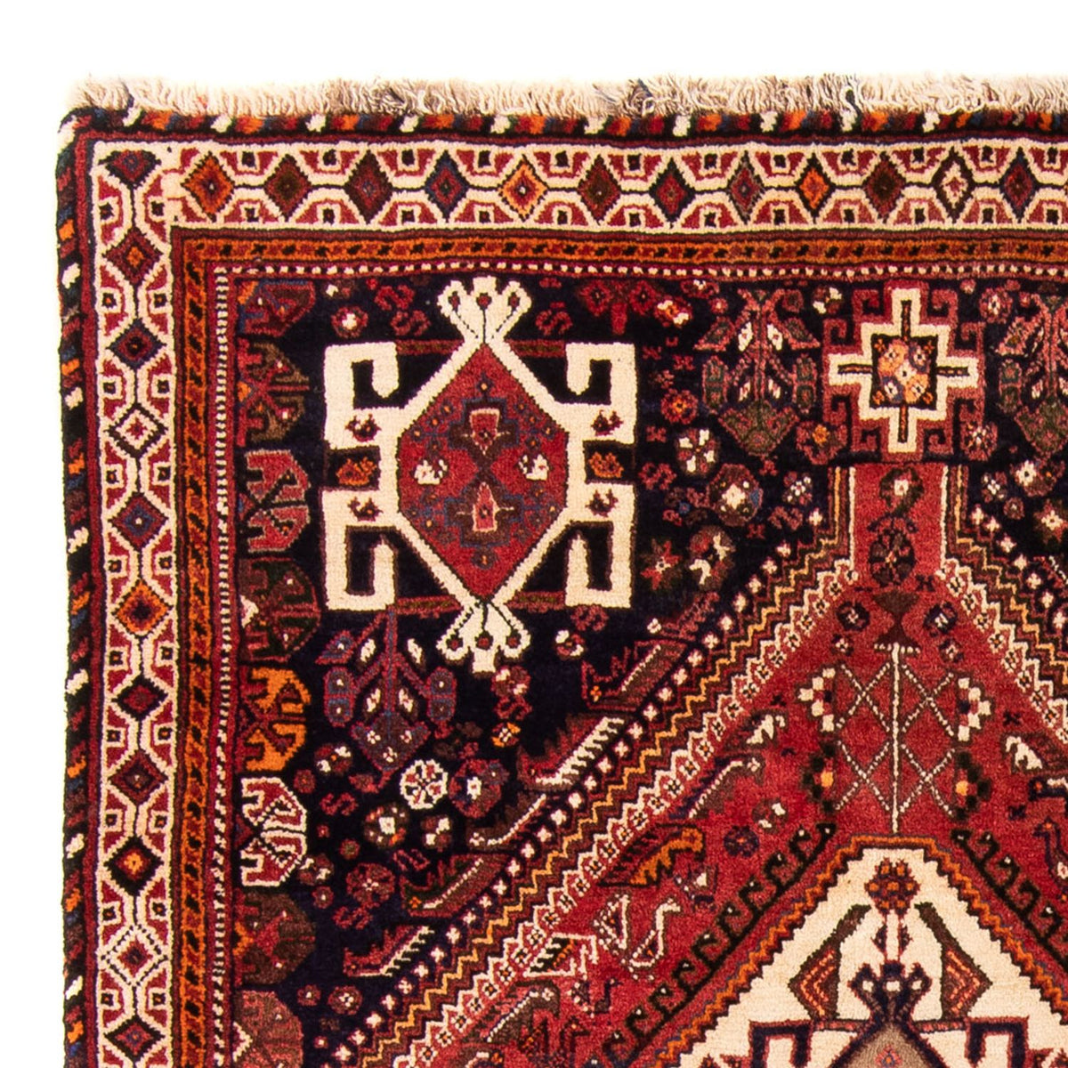 Ghashghai Teppich 114x156cm - Perserteppich - rot