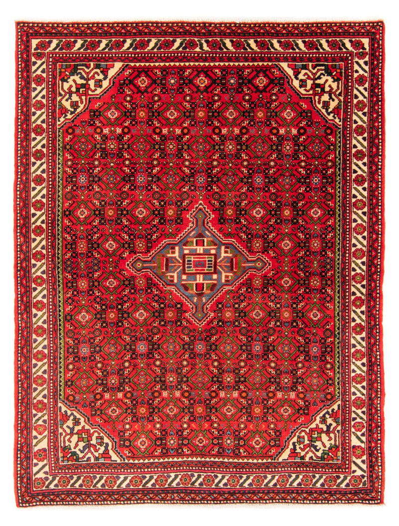 Hosseinabad Teppich 155x204cm - Perserteppich - rot