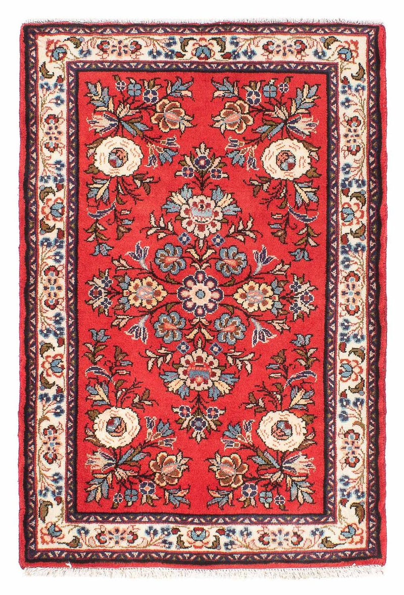 Sarough Teppich 74x111cm - Perserteppich - rot