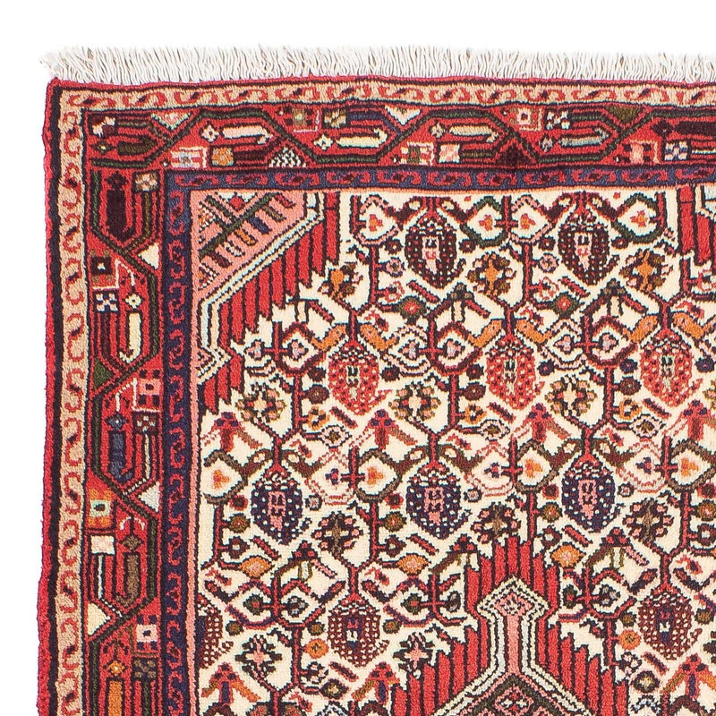Hamadan Teppich 72x131cm - Perserteppich - beige