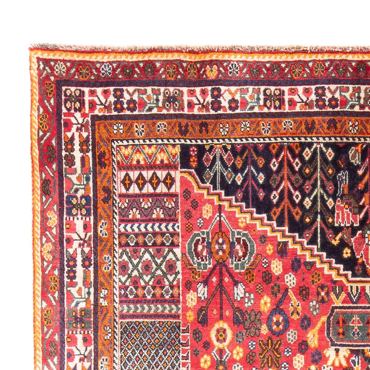 Ghashghai Teppich 155x252cm - Perserteppich - rot