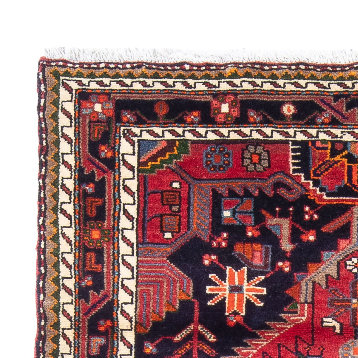 Hamadan Teppich 117x184cm - Perserteppich - rot